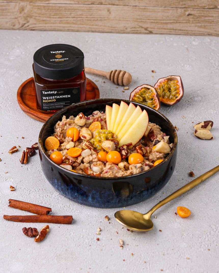 Winter Porridge mit TanteLy Weißtannenhonig