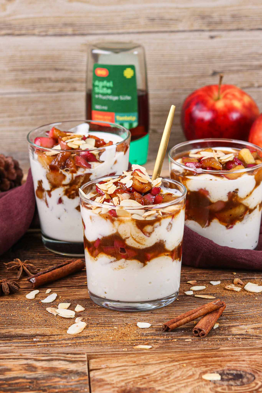 Schnelles Bratapfel Schichtdessert