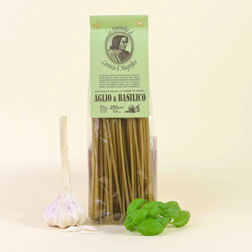 Linguine mit Knoblauch & Basilikum (250g) Foodoholic
